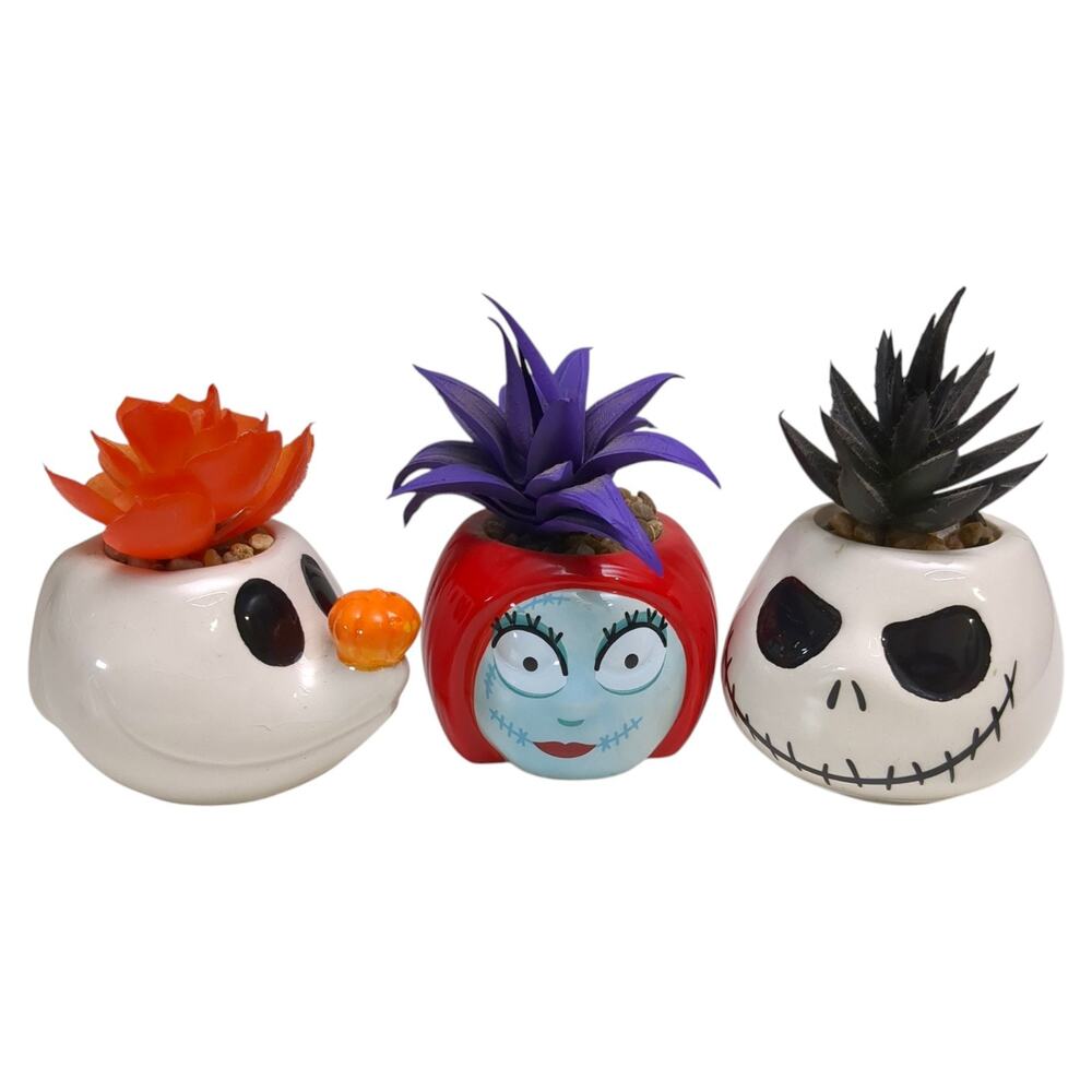 3 Nightmare Before Christmas Succulent Sally Zero Jack Exclusive Set